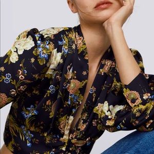 NWT Zara Patterned Crop Top